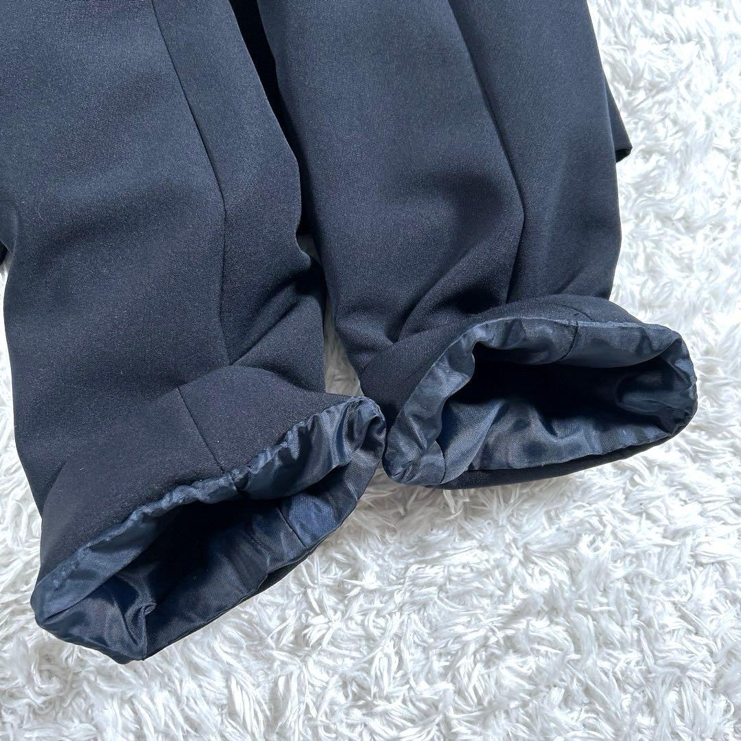 【新品・大きいサイズ XL】　ロペピクニック 他　パンツスーツ　ノーカラー　濃紺