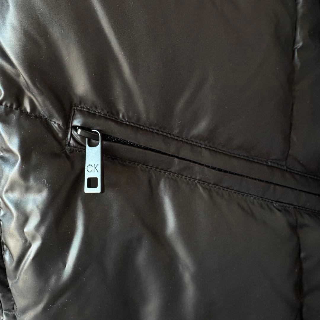 未使用タグ付き　訳あり　カルバンクライン　ロングダウンコート　Sサイズ　ブラック