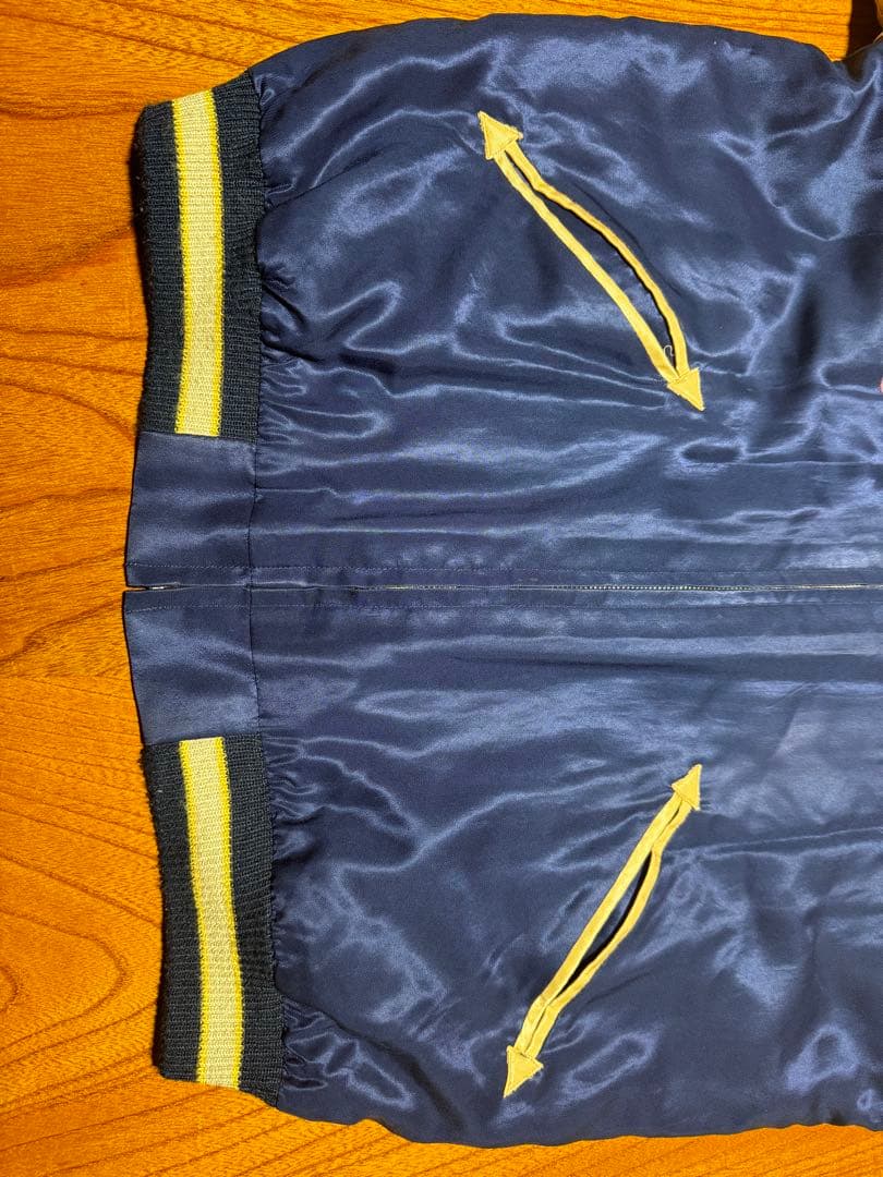 美品 テーラー東洋 両A面 スカジャン 黒虎 鷹 Lサイズ TT14465