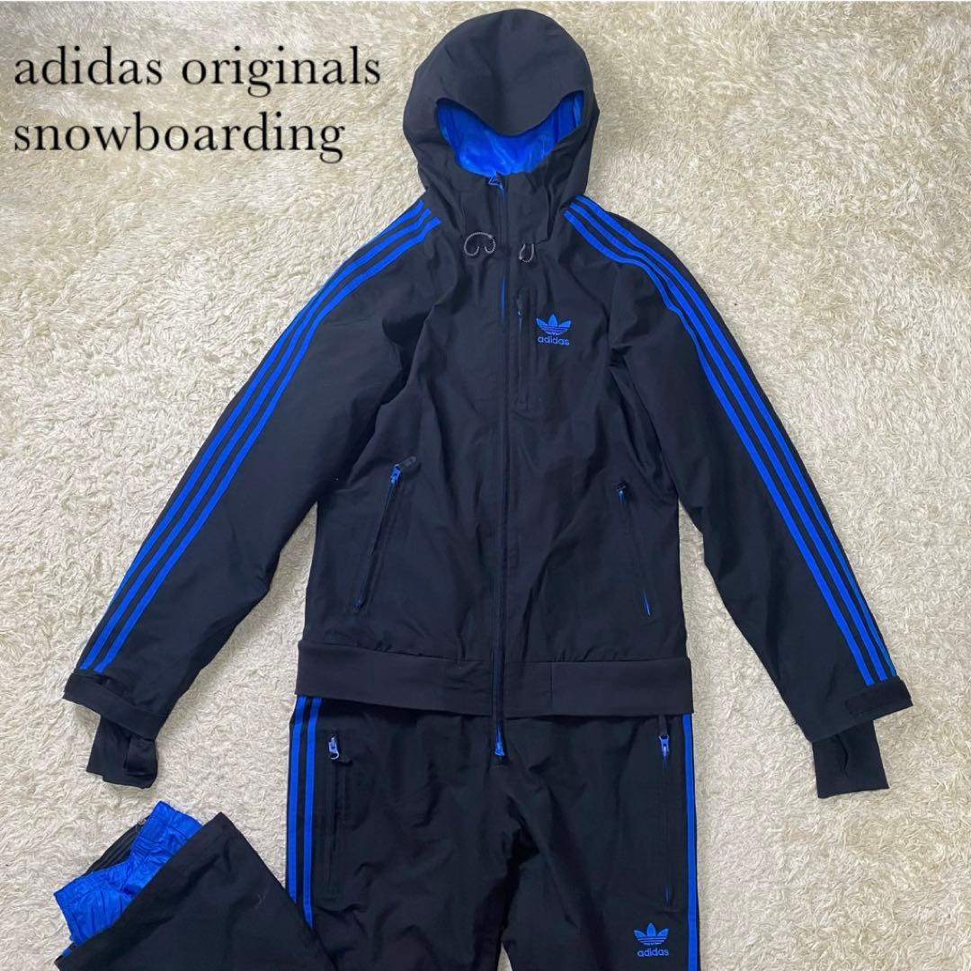 希少 adidas スノーボードウェア ファイヤーバード つなぎ ブラック M