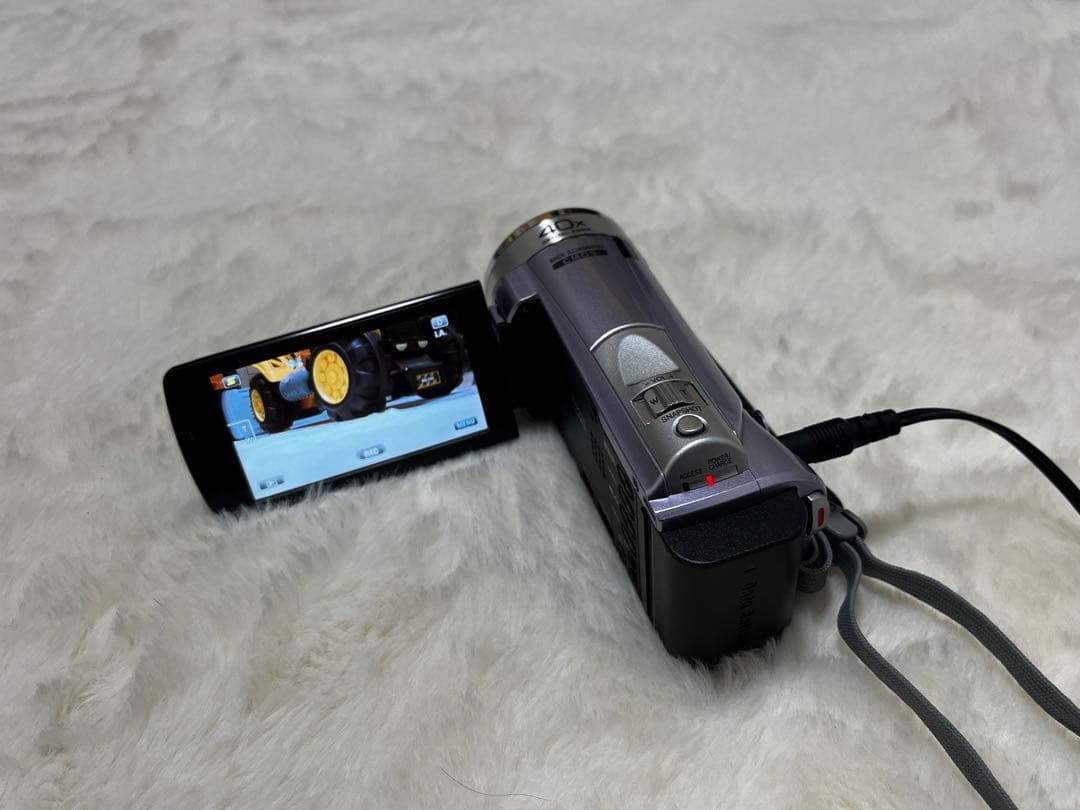 美品　JVC Everio GZ-HM33 パープル ビデオカメラ