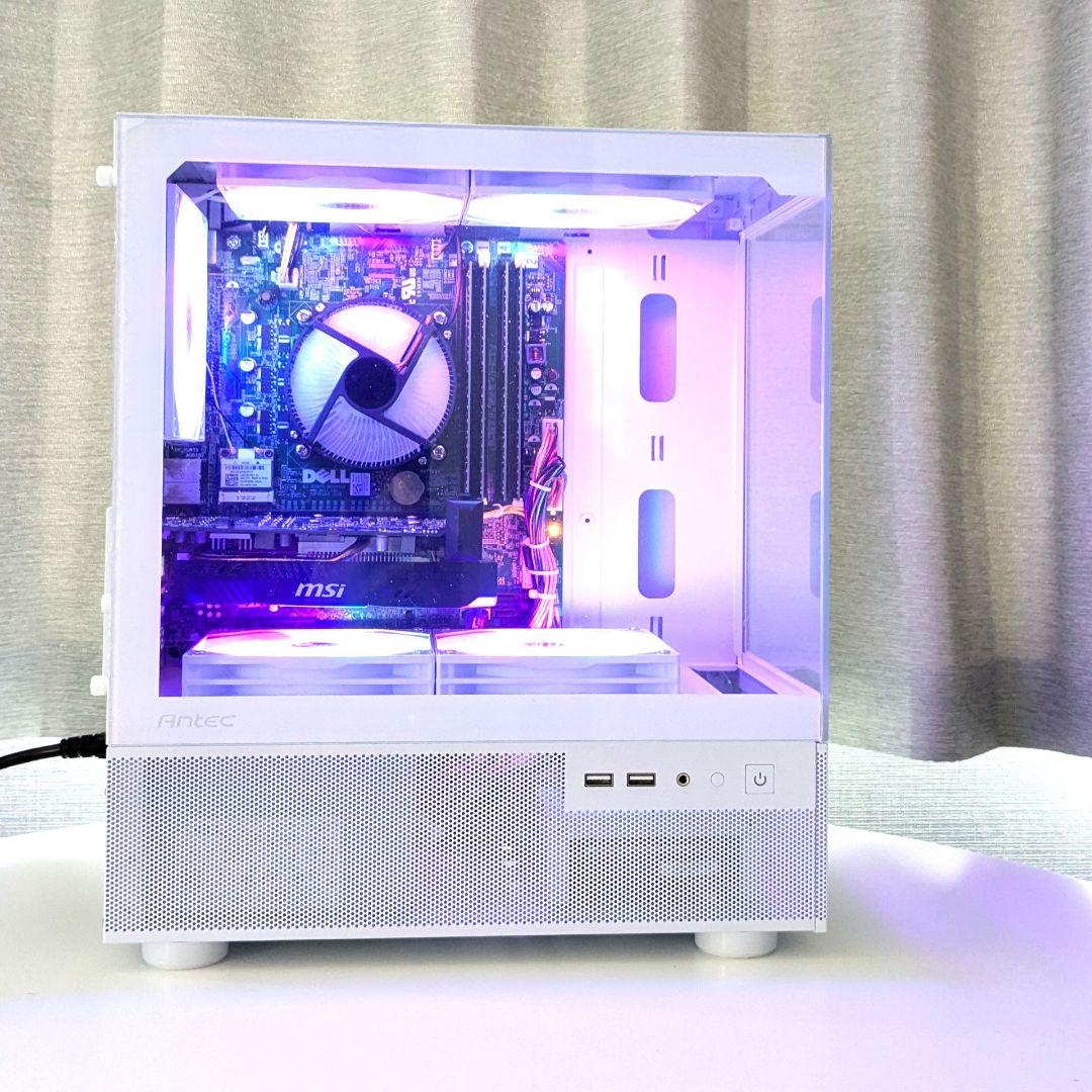 新品白ケース RGBファン搭載 自作ゲーミングPC GTX1660SUPER搭載