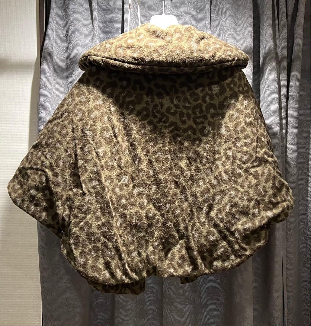 【サイズ：02（Ｍ程度）】TATRASダウン　レオパルド　ポンチョ
