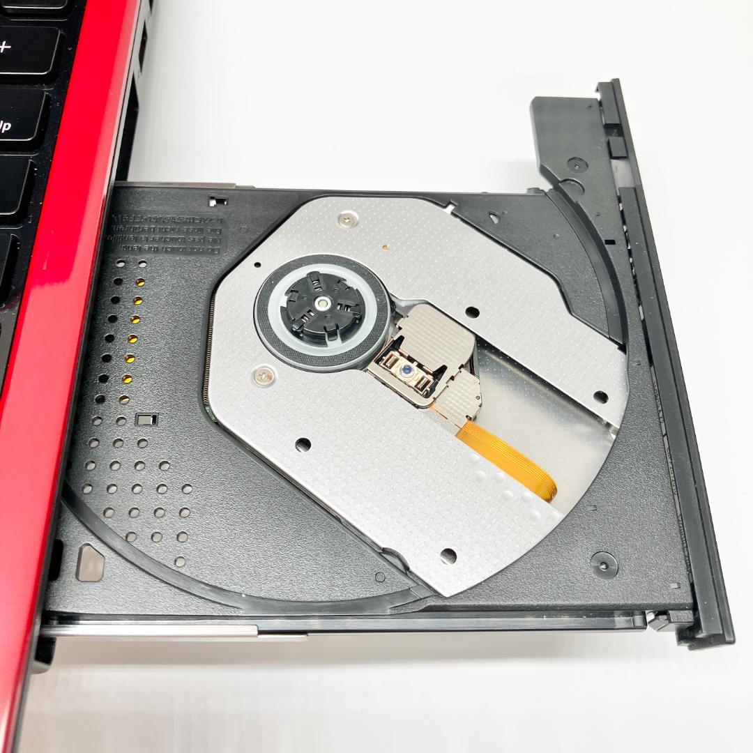 ★美品 艶赤★サクサク軽快☆SSD 240GB・メモリ6GB 快適ノートパソコン