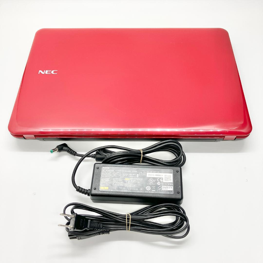 ★美品 艶赤★サクサク軽快☆SSD 240GB・メモリ6GB 快適ノートパソコン