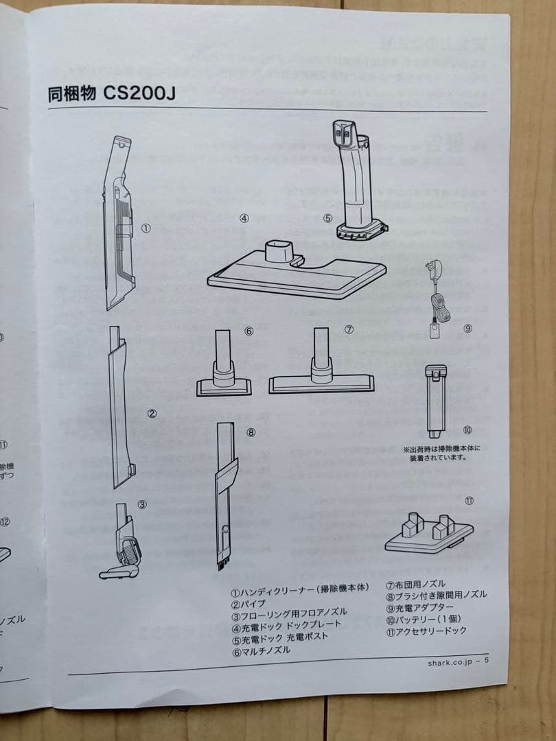 ange.222  SHARK コードレスクリーナーCS200JRD
