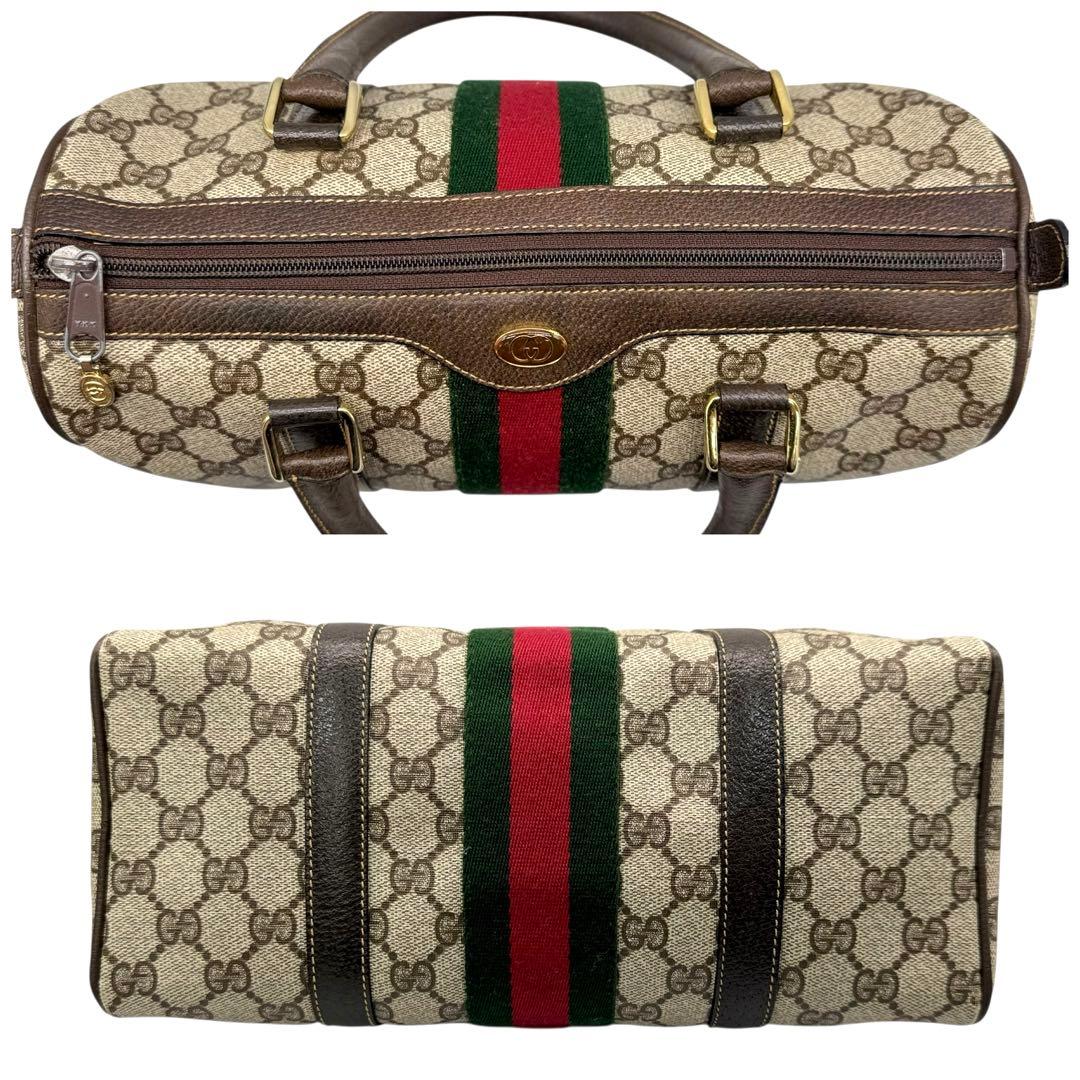 極美品 GUCCI オールドグッチ シェリーライン ミニ ボストンバッグ
