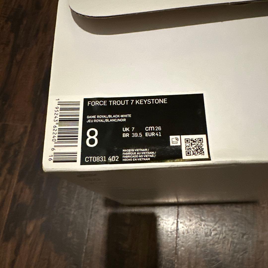 野球スパイクNIKE FORCE TROUT 7 KEYSTONE 26cm