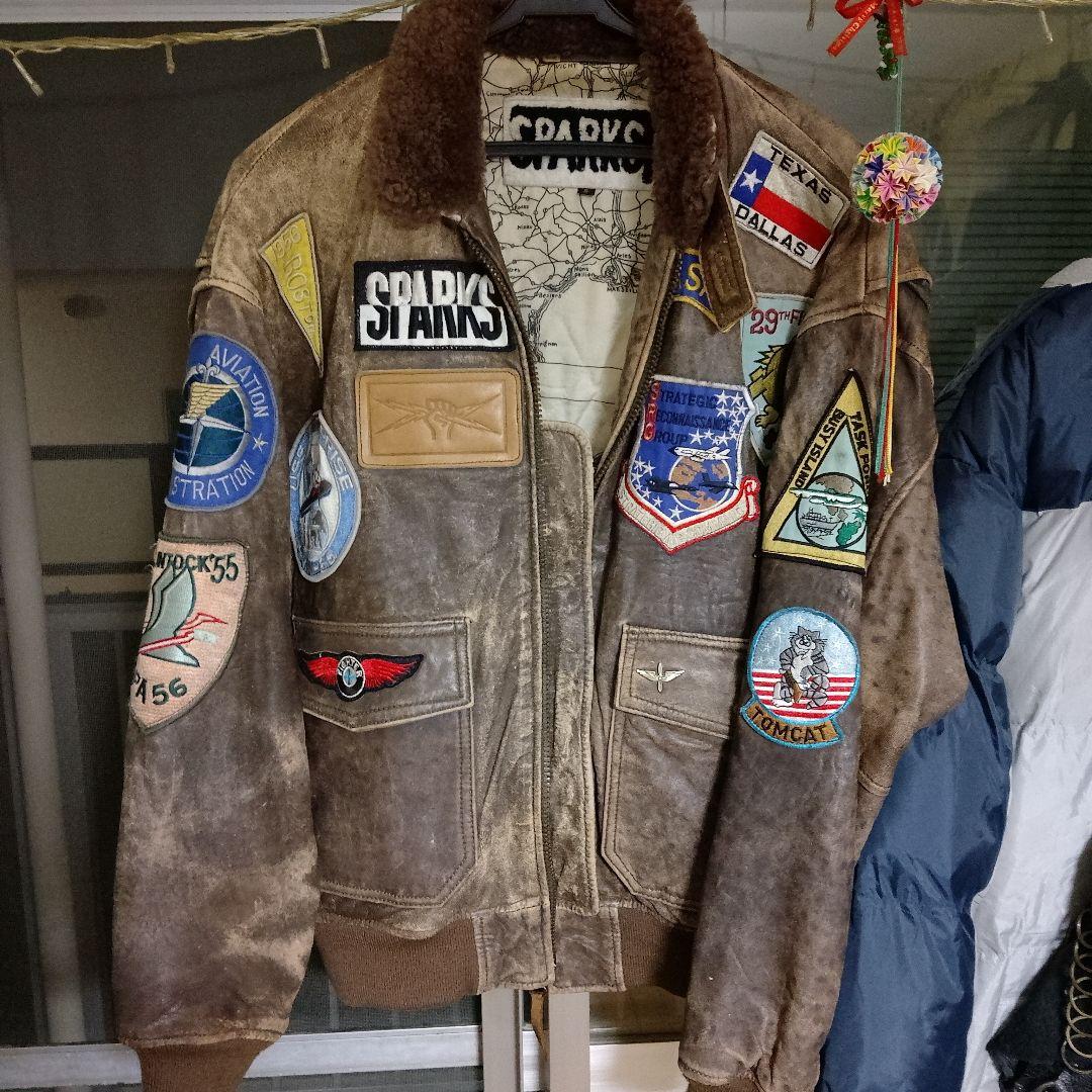 ヴィンテージブラウンレザーライダースジャケット