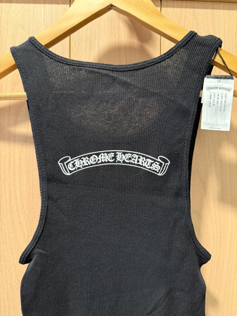 【新品未使用】クロムハーツ ネックロゴ タンクトップ サイズM