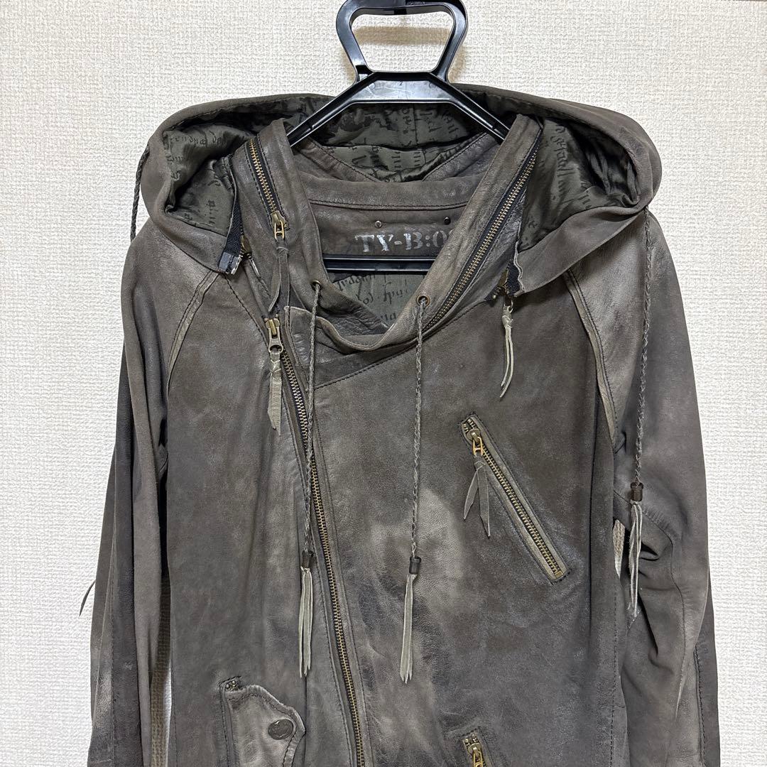 14th addiction sheep skin パーカー メンズ3