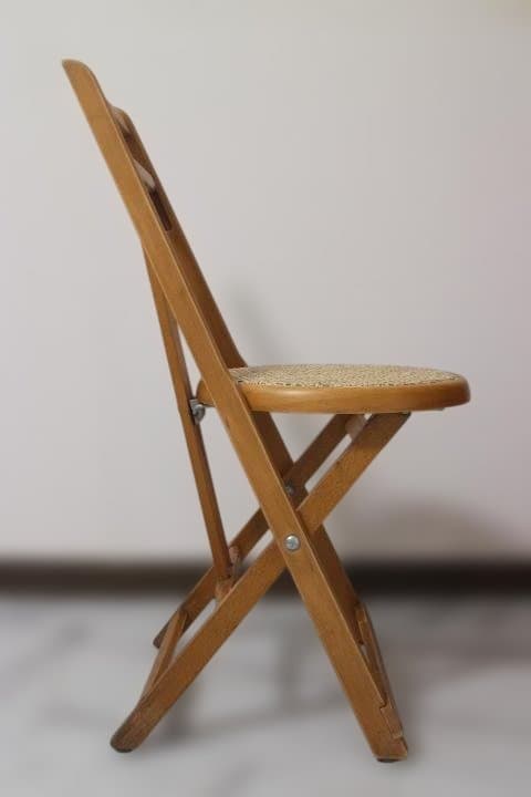 秋田木工 フォールディング チェア ベントウッド 折り畳み 椅子 曲木 ラタン