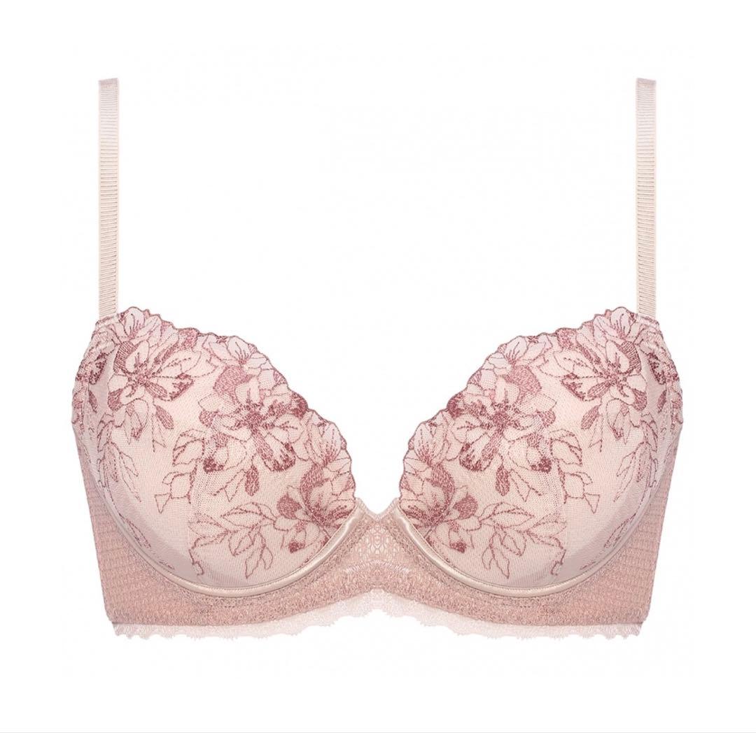 アモスタイル チャーミングラマー ブラジャー＆ショーツ3枚 C80 L ピンク