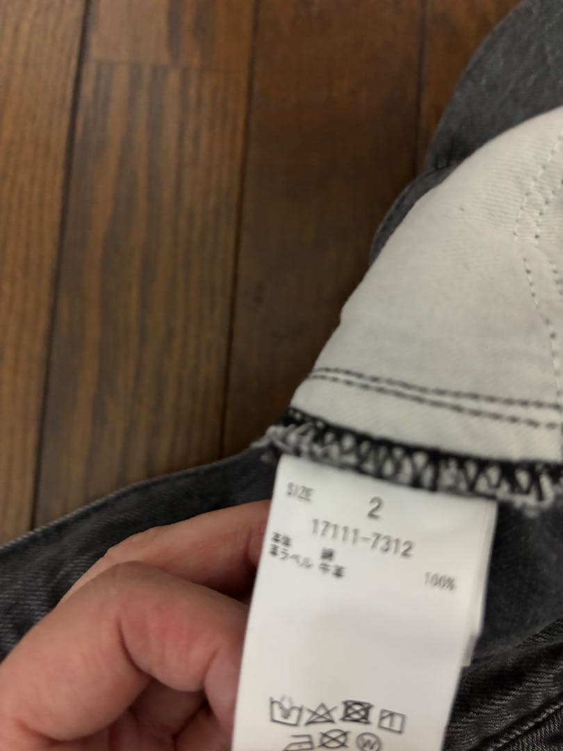 SuzuHirose×CLANE TUCK WIDE DENIM PANTS