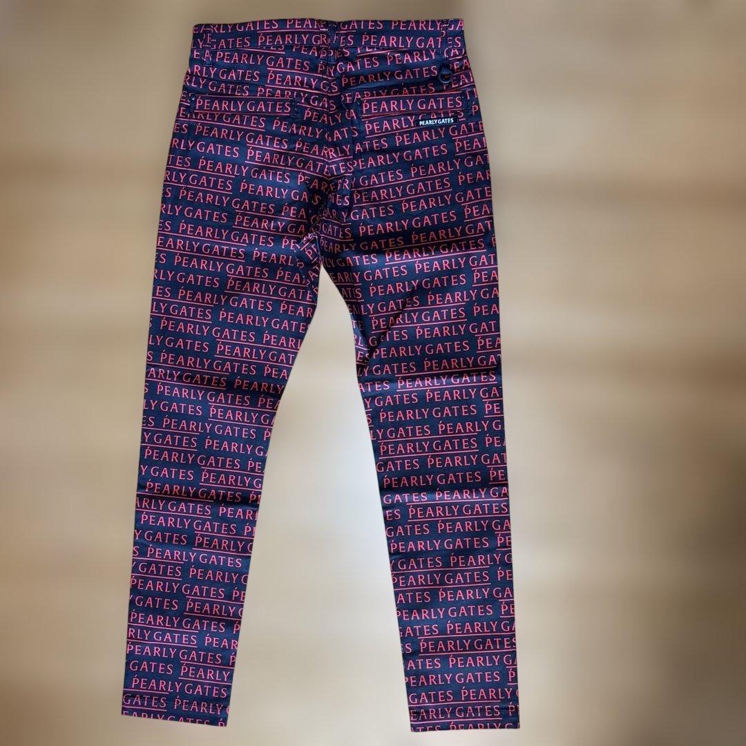 ☆新品☆ PEARLY GATES ストレッチパンツ M ブラック/レッド