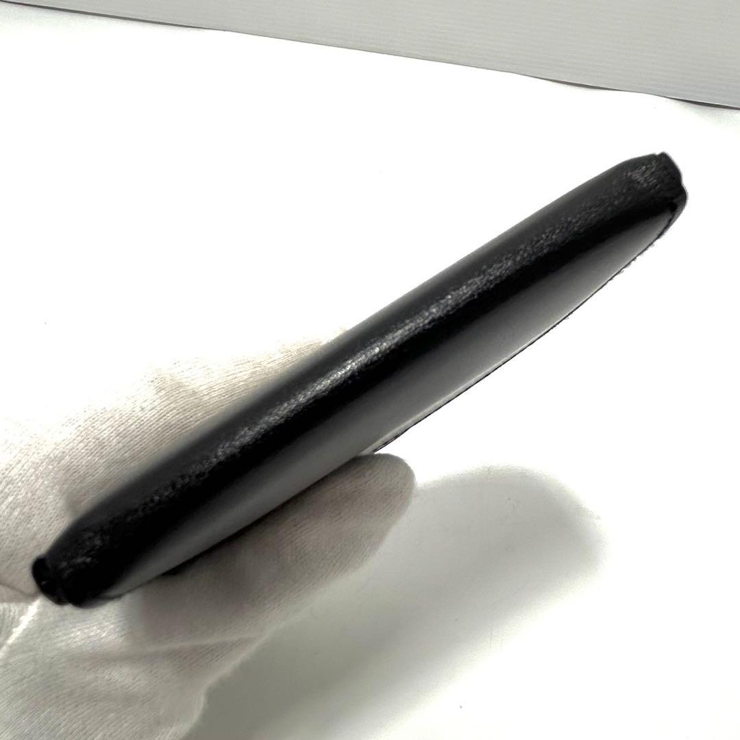 カルティエ パシャ カーフスキン 小銭入れ ケース ブラック ロゴ 黒色