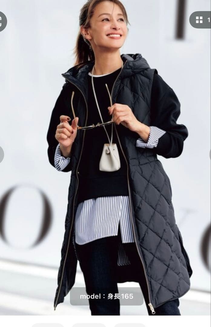 UNIFILO TAION×UNIFILO フード付きジレ