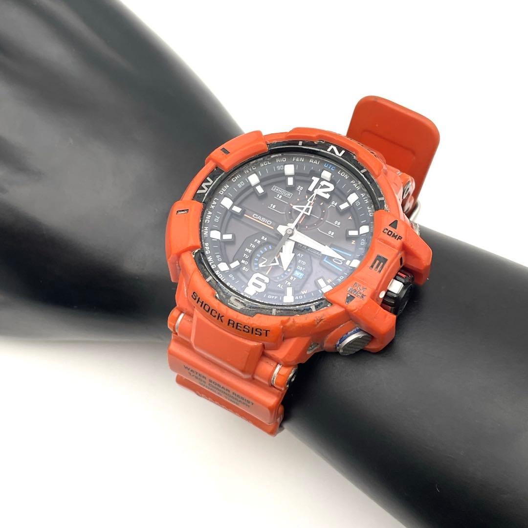 【稼働】G-SHOCK GW-A1100R スカイコックピット 電波ソーラー