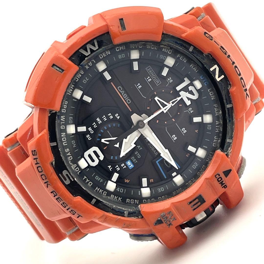 【稼働】G-SHOCK GW-A1100R スカイコックピット 電波ソーラー