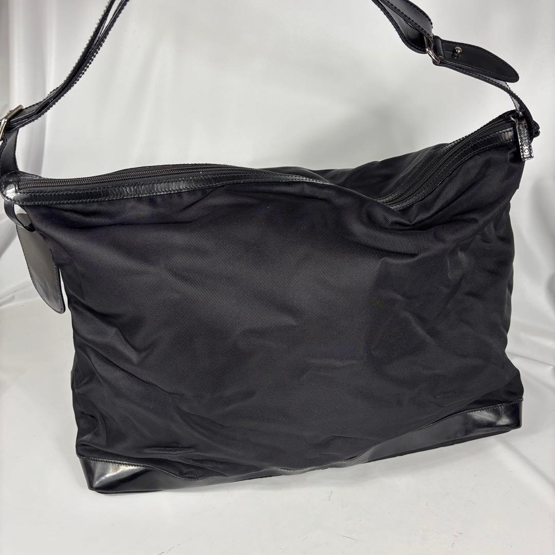 グッチ 大容量ボストンバッグ 　トラベルバッグ 　ナイロン×レザー　ブラック