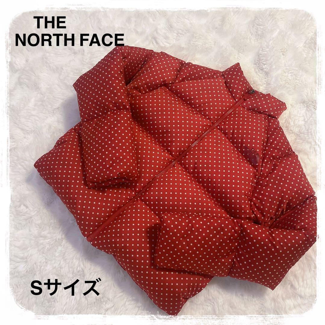 THE NORTH FACE ノースフェイス ダウン ヌプシ 水玉 ドット 赤