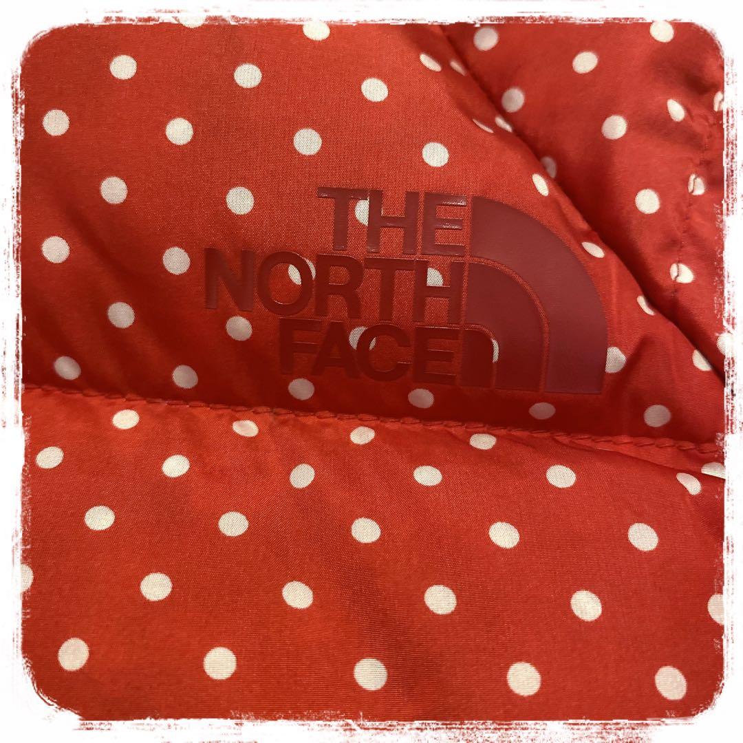 THE NORTH FACE ノースフェイス ダウン ヌプシ 水玉 ドット 赤