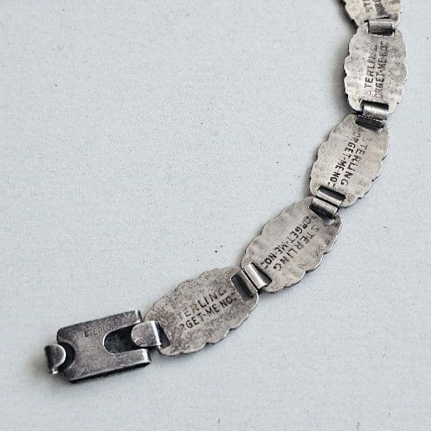 40s sweet heart jewelry 忘れな草 ブレスレット 19cm