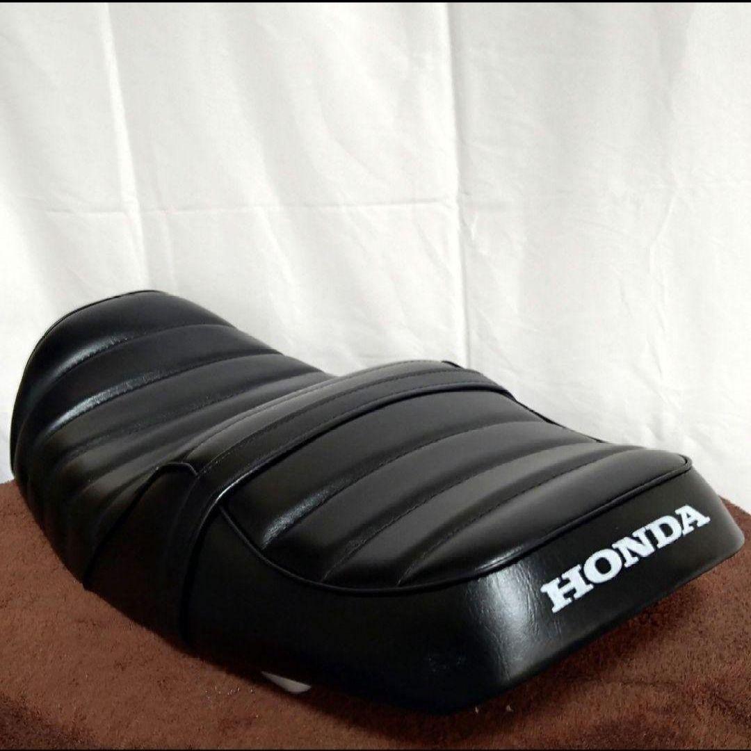 ビンテージ調ブラックレザー　CB400sf タックロールシートnc39 nc42