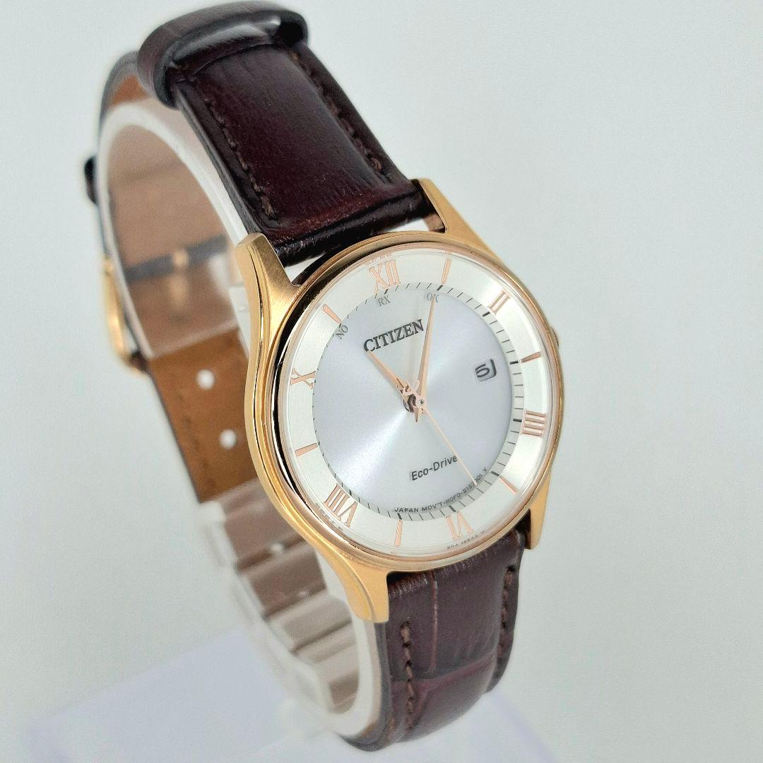 ✨美品 シチズン エコドライブ レザー バンド CITIZEN ブラウン