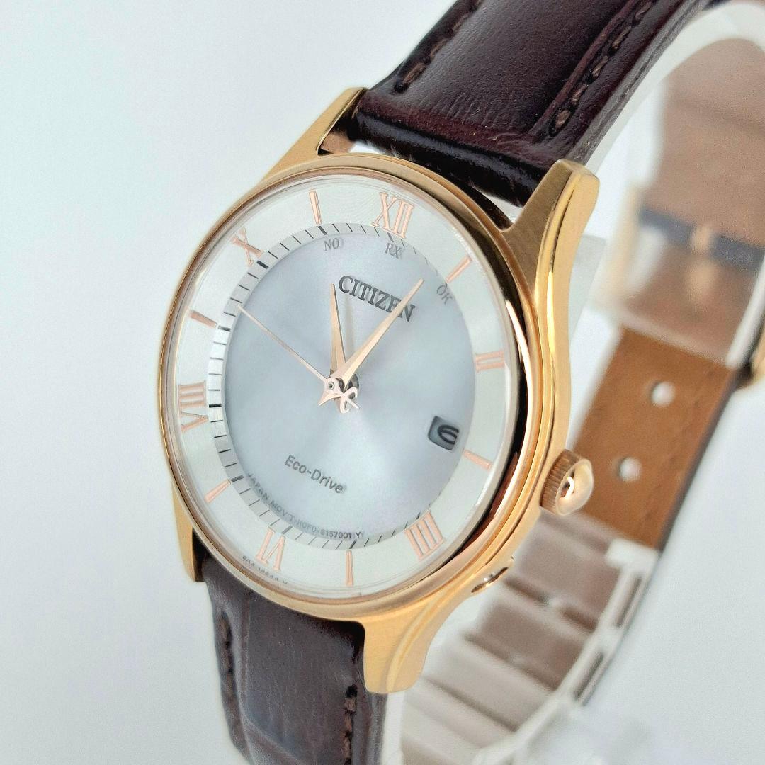 ✨美品 シチズン エコドライブ レザー バンド CITIZEN ブラウン