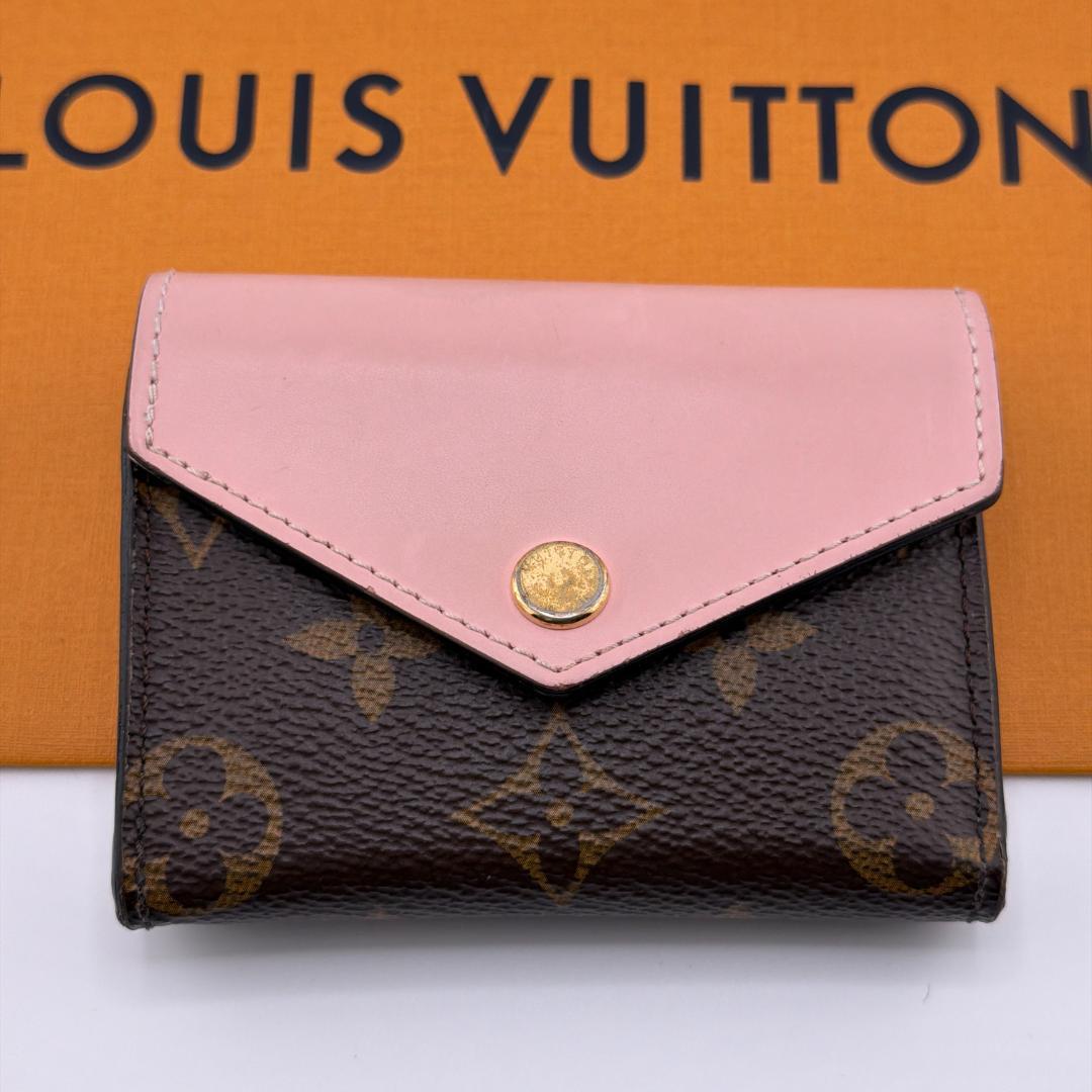 ひめルイヴィトン モノグラム ポルトフォイユ ゾエ ローズバレリーヌ