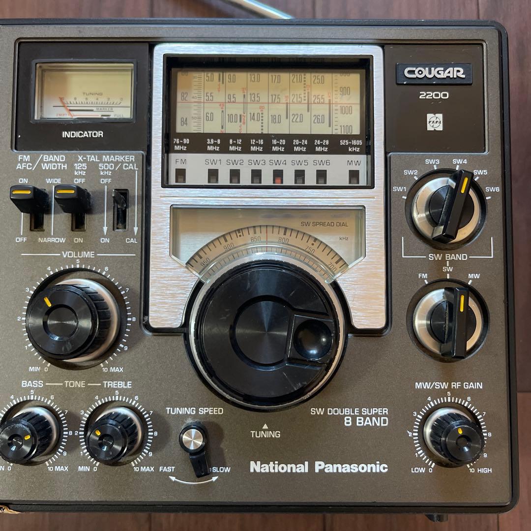 感度良好National Panasonic COUGAR 2200 短波ラジオ