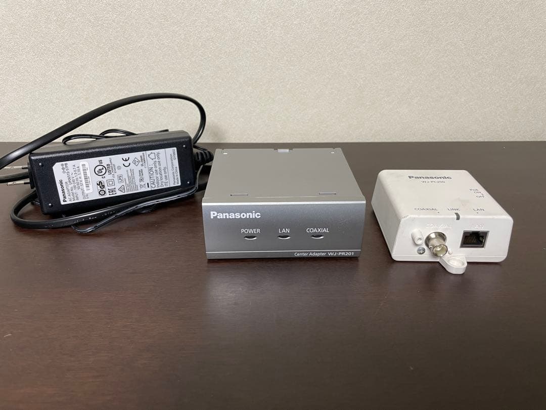Panasonic WJ-PR201 & WJ-PC200 同軸LANコンバータ