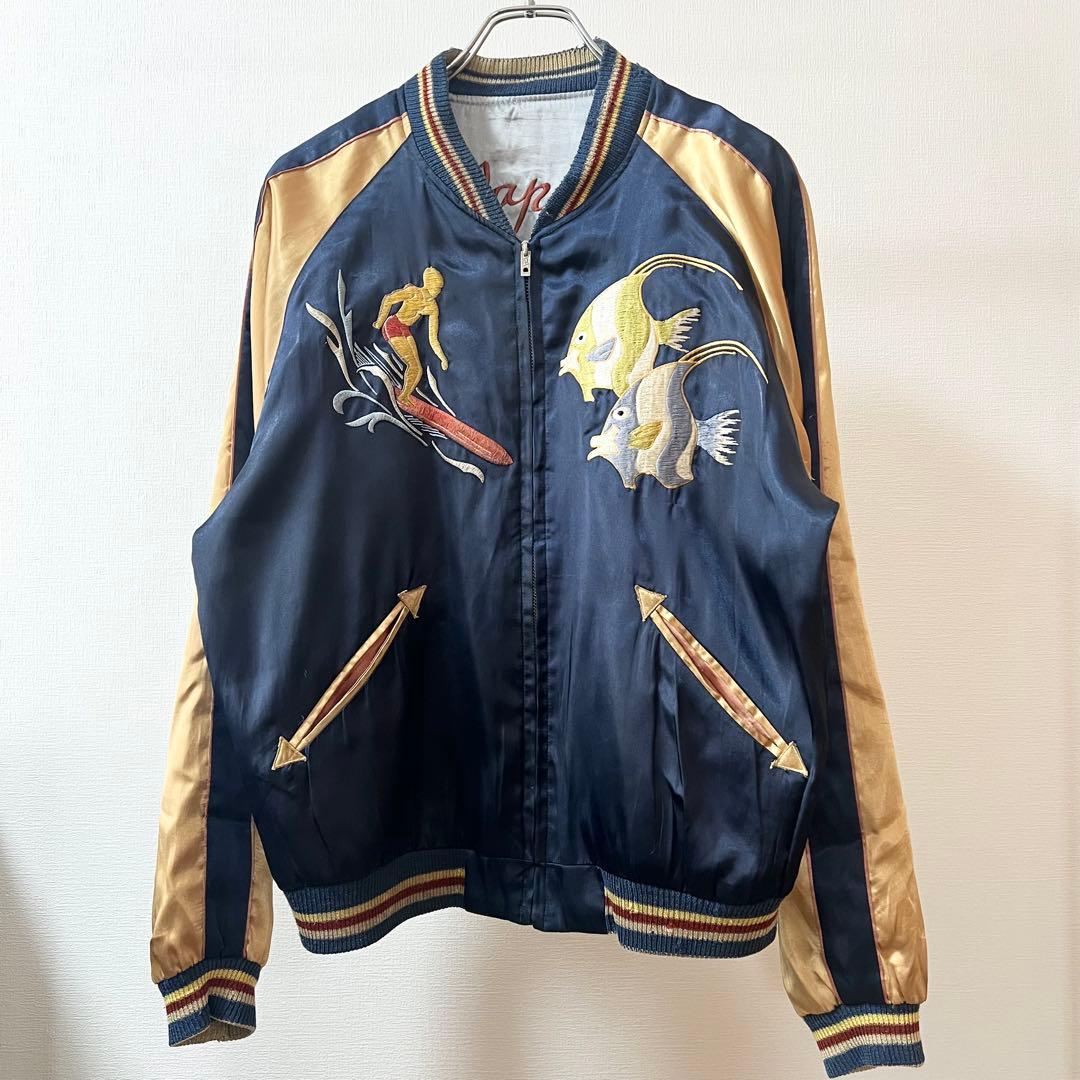 テーラー東洋 スカジャン ウクレレ アロハ 龍 リバーシブル