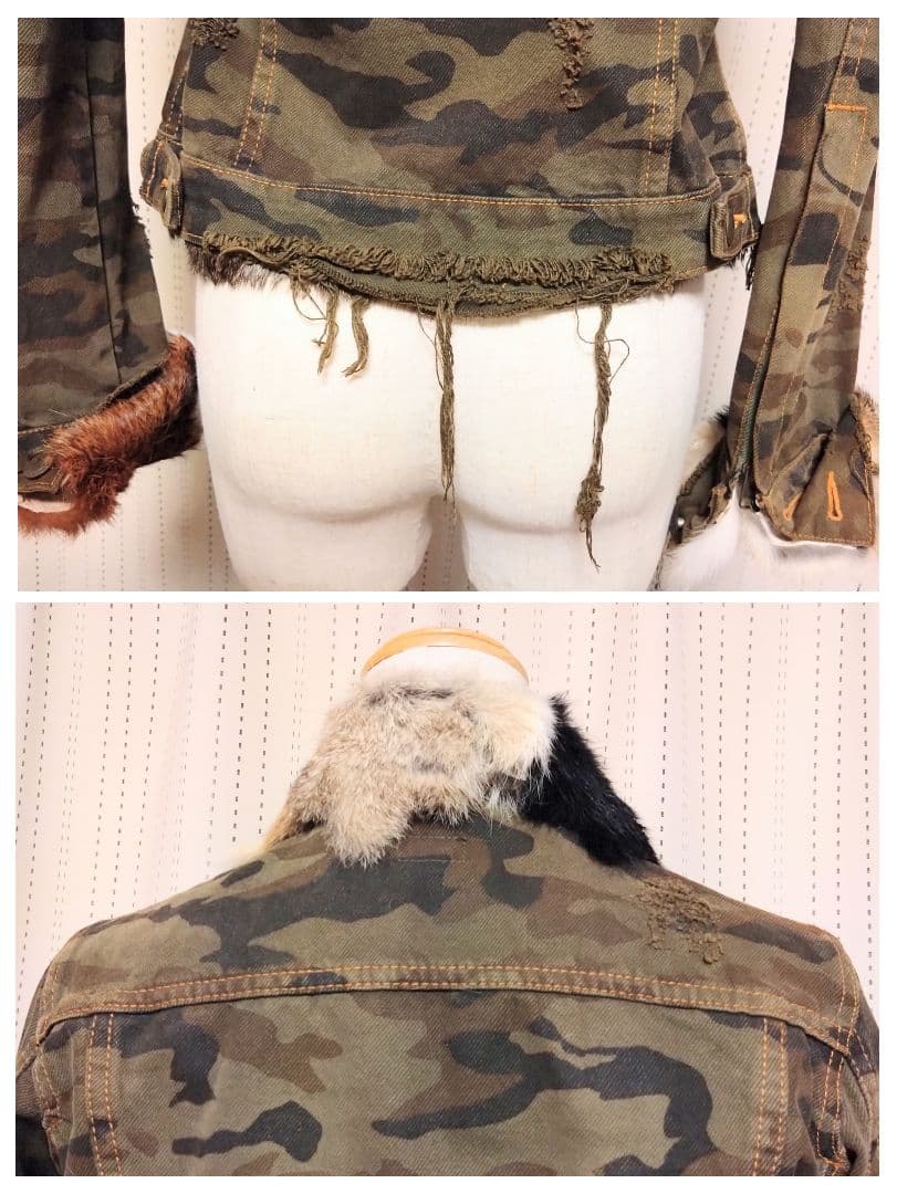 LGB初期　迷彩/ミリタリー　ダメージ加工　ジャケット