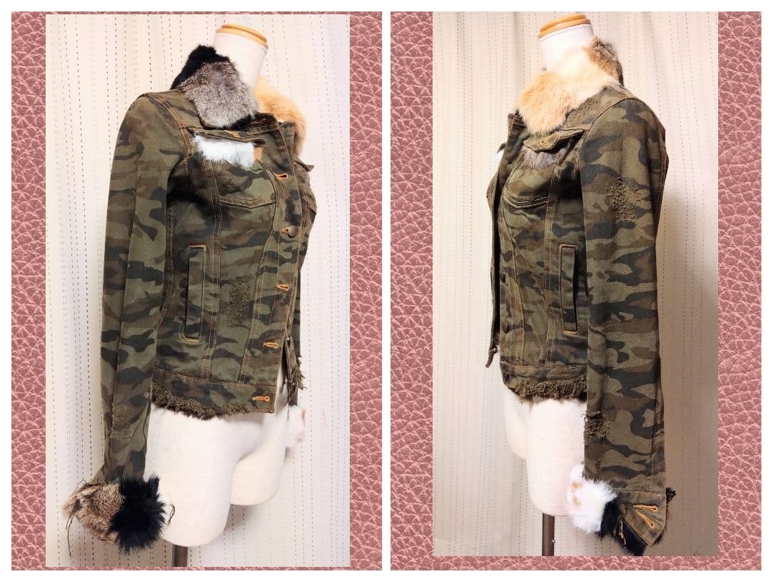 LGB初期　迷彩/ミリタリー　ダメージ加工　ジャケット