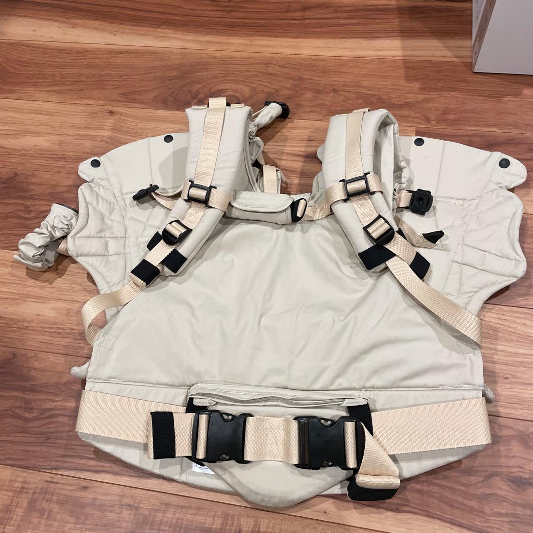 napnap 双子用 抱っこ紐 3ポジション ベージュ