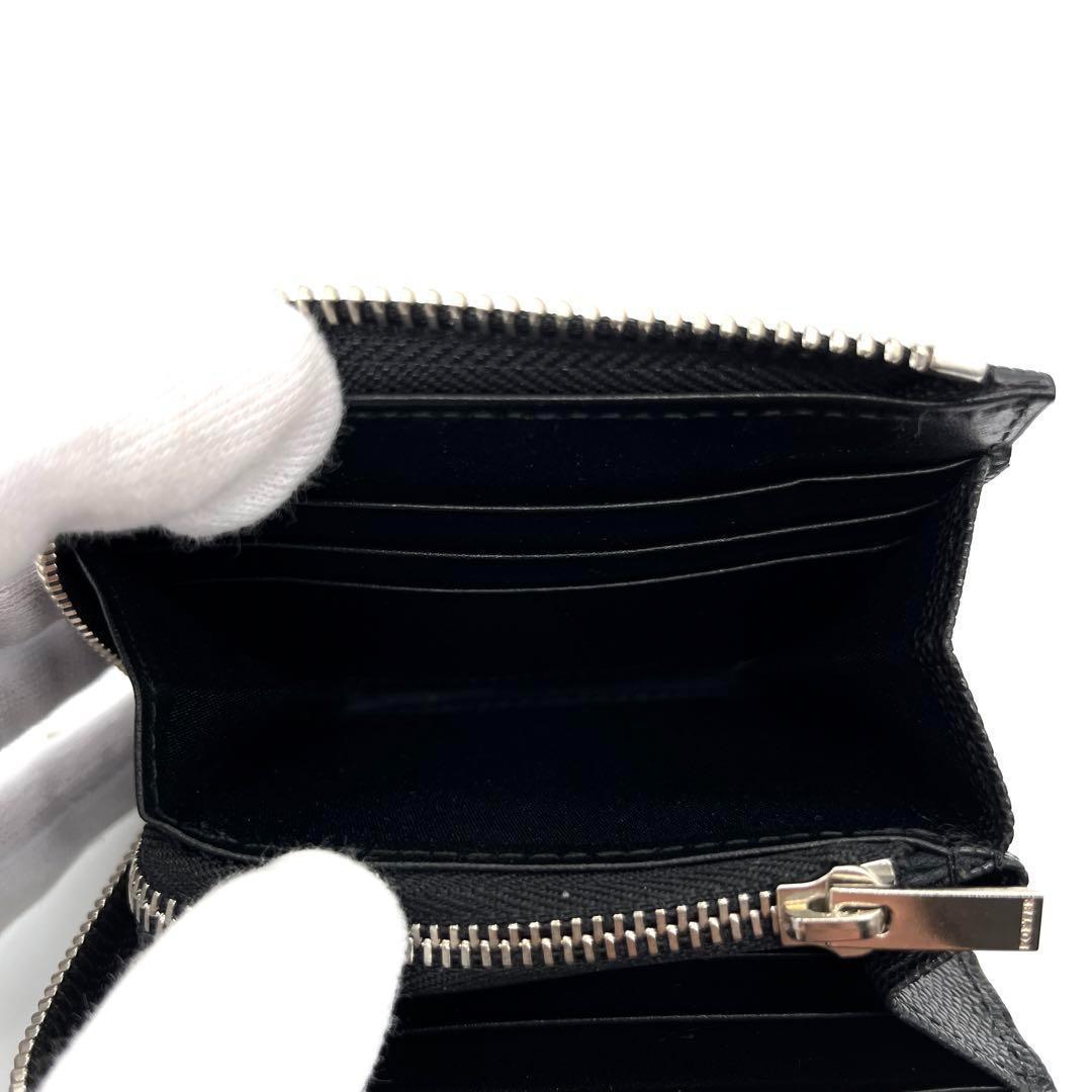 【未使用級】ポーター エイブル コンパクトウォレット ケース レザー 黒