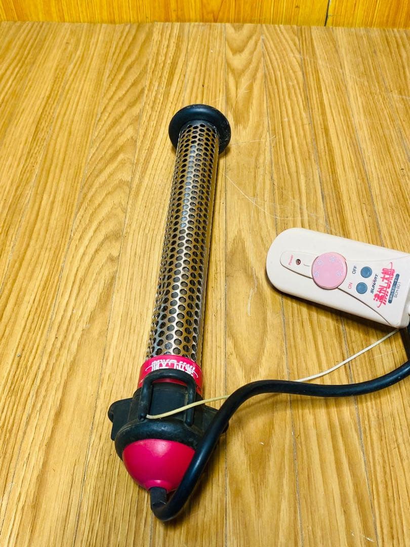 (1)湯沸かし太郎 SCH-901 電気ヒーター メッシュデザイン リモコン付き