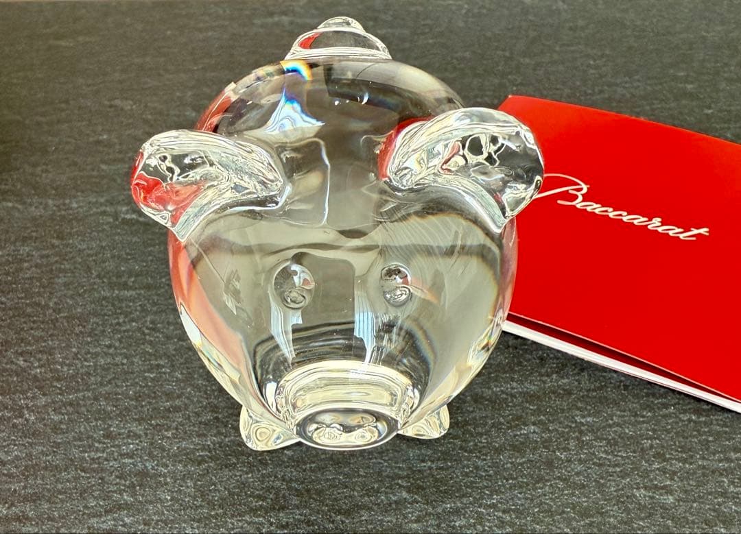 Baccarat クリスタル豚の置物