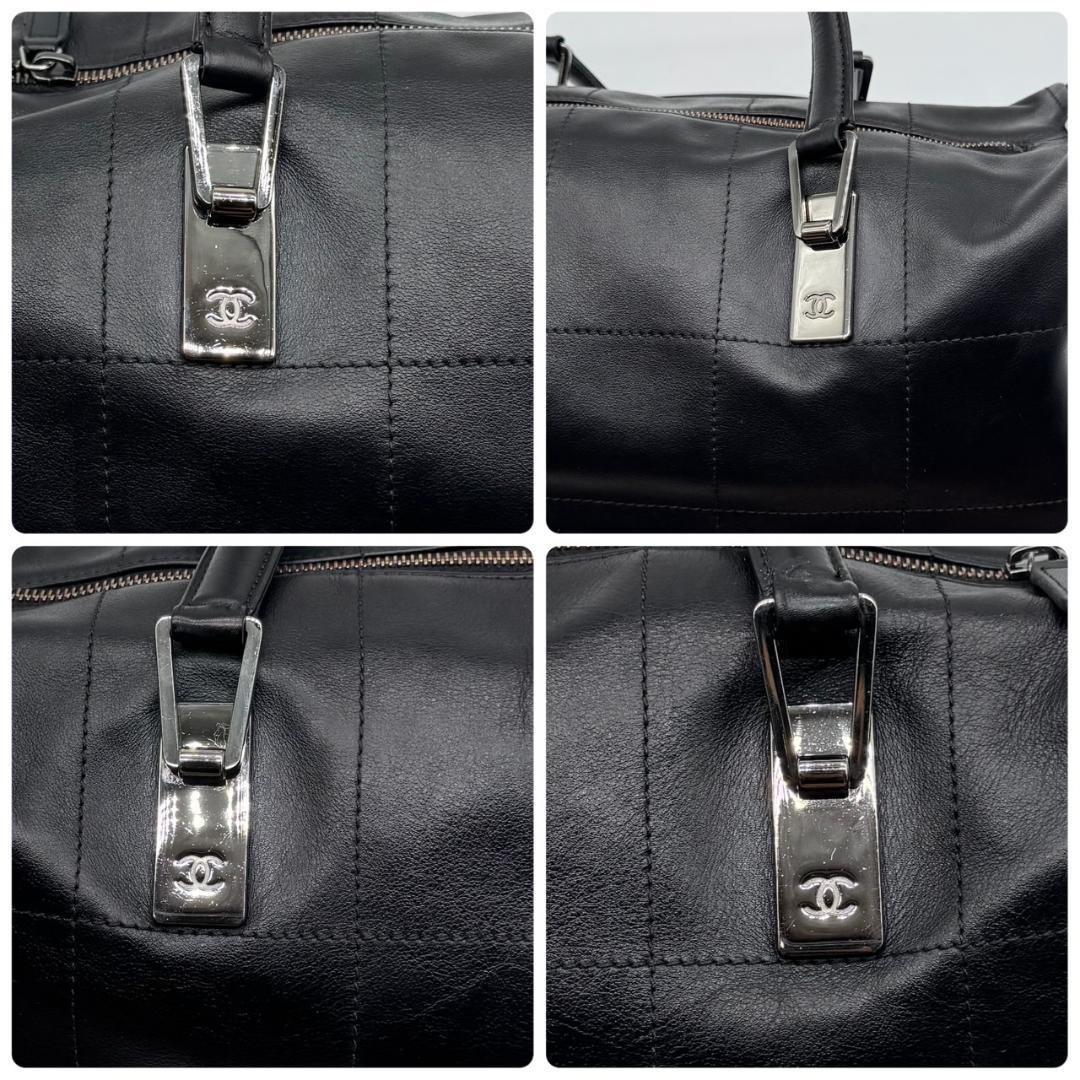 【極美品】シャネル　チョコバー ミニボストン　ハンドバッグ