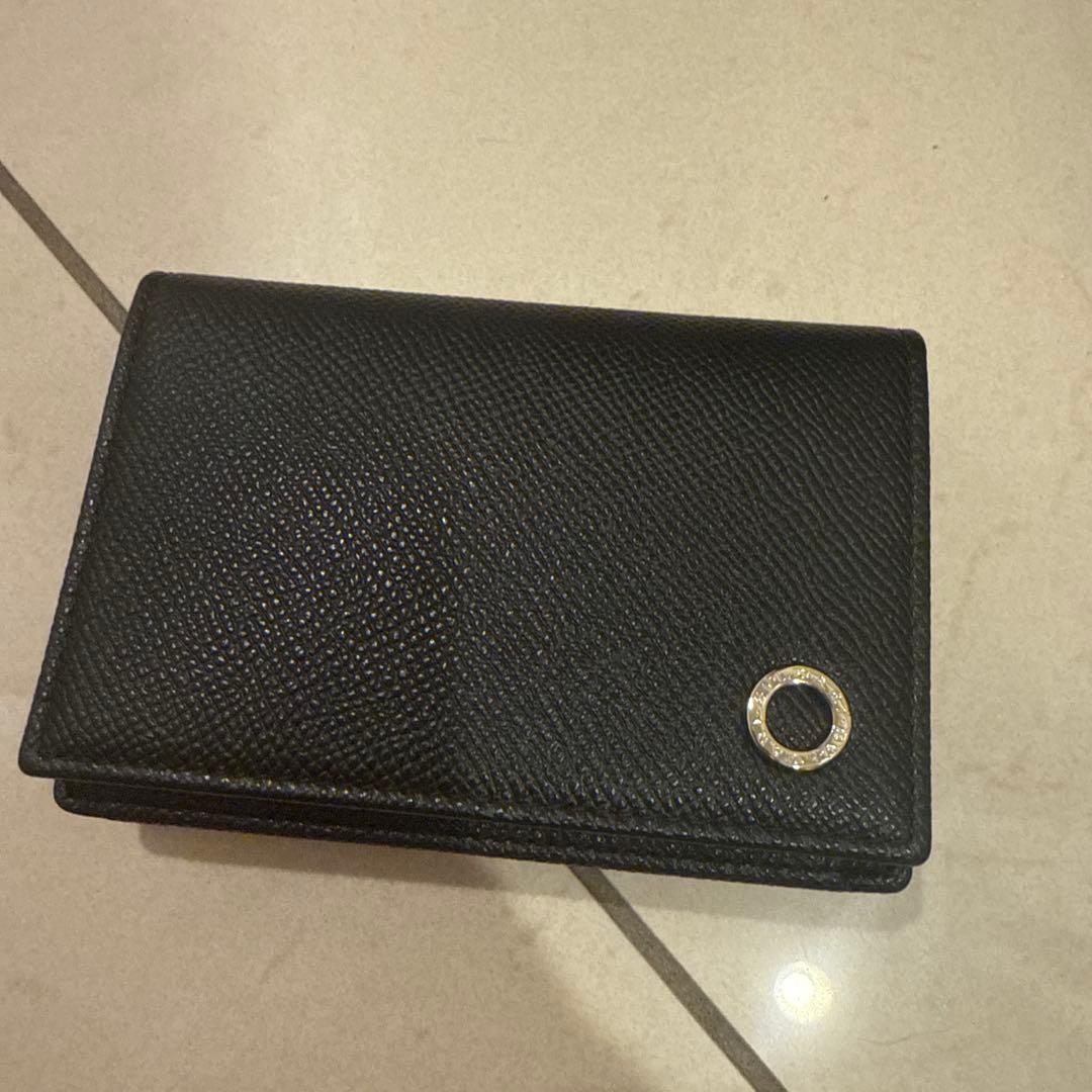 【未使用】ブルガリ カードケース ビーゼロワン グレインカーフレザー ブラック