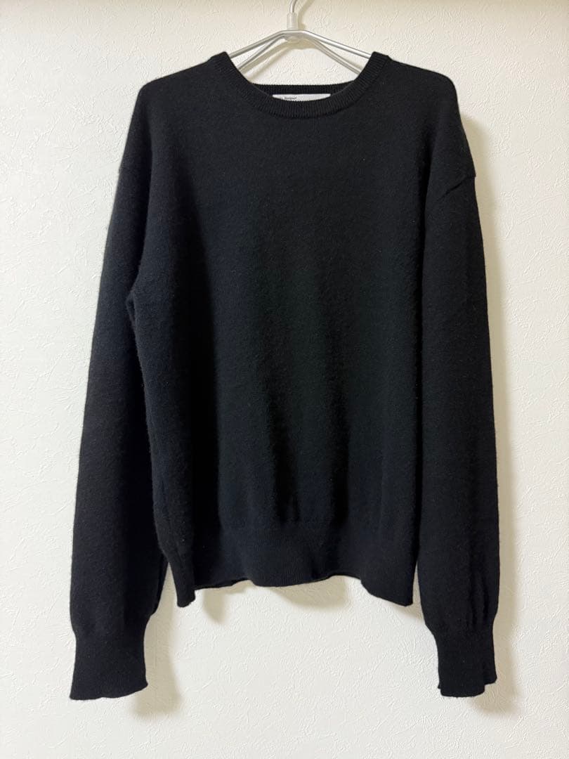 【アパルトモン】Cashmere C/N Poncho Knit ブラック