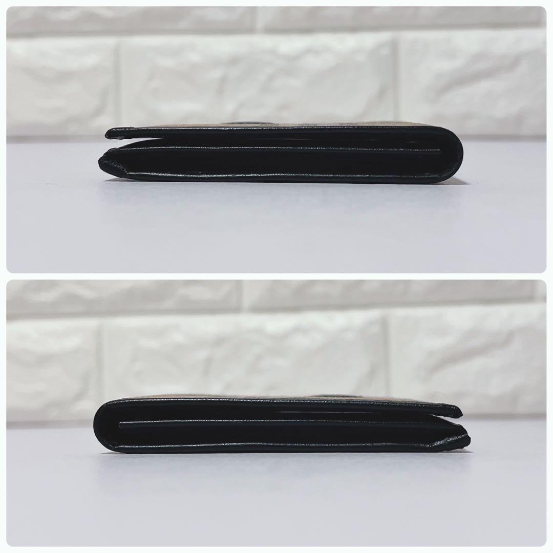 極美品 バーバリー ノバチェック ホースロゴ レザー キャンバス 名刺入れ