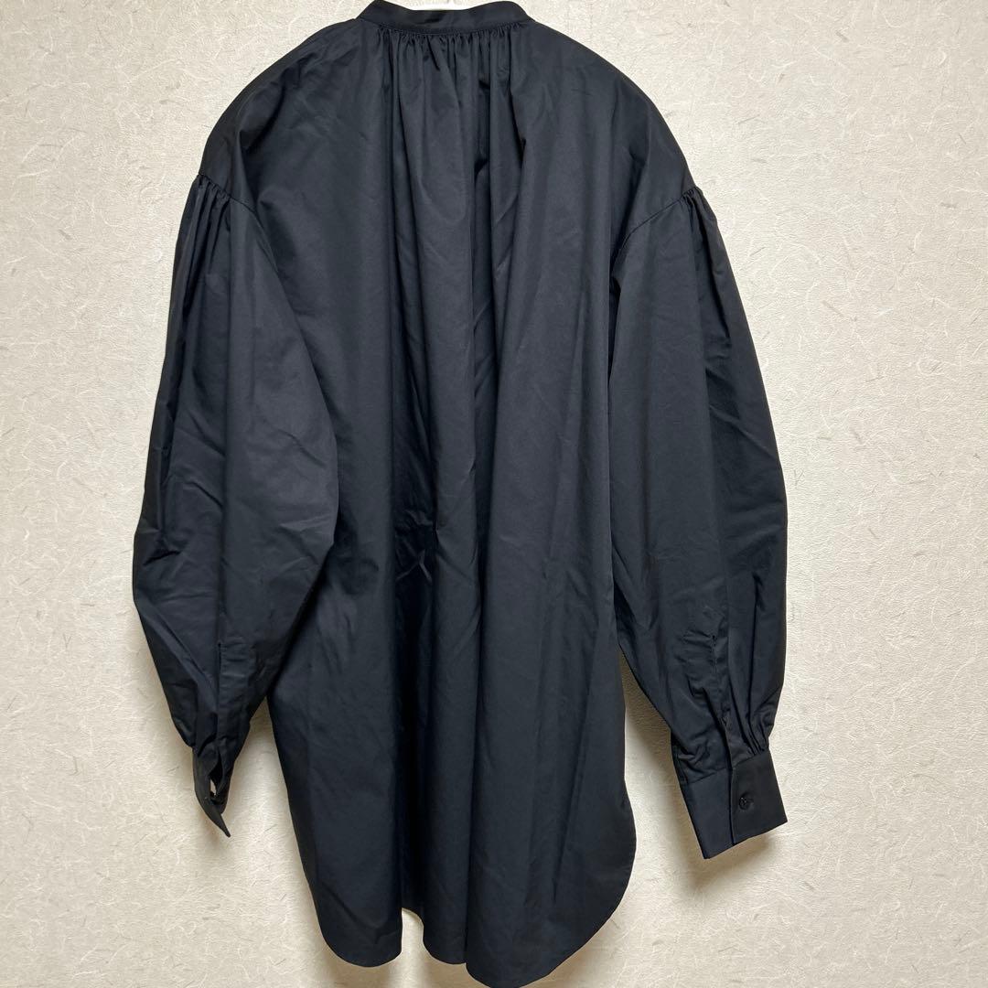 【美品】HYKE ハイク　ギャザーブラウス　ブラック サイズ1