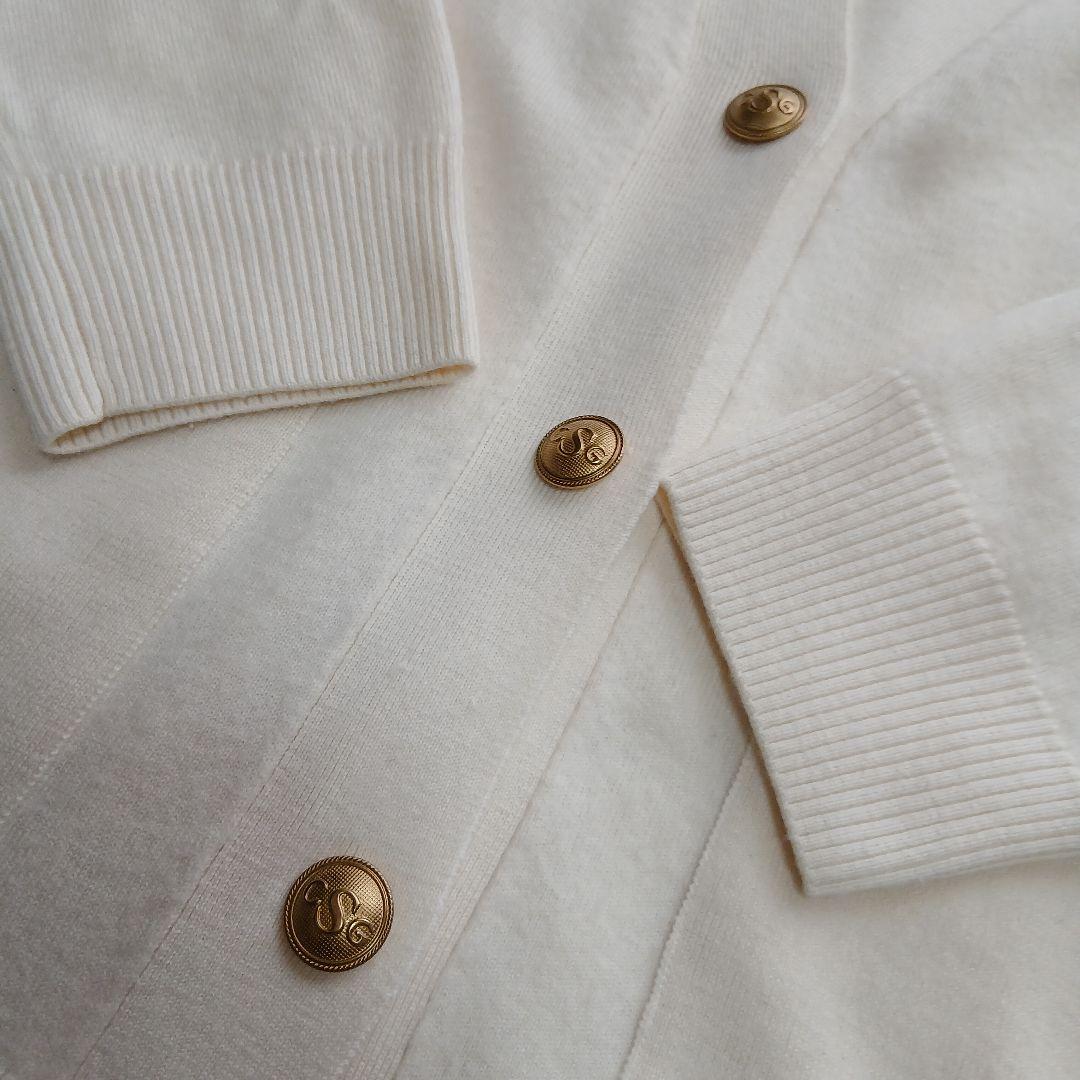 【Curensology】アッシュクウールカーディガン オフホワイト