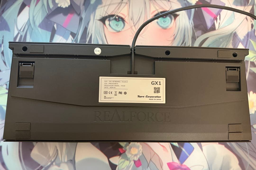 東プレ REALFORCE GX1【US配列・30g】X1UD13 ラピトリ