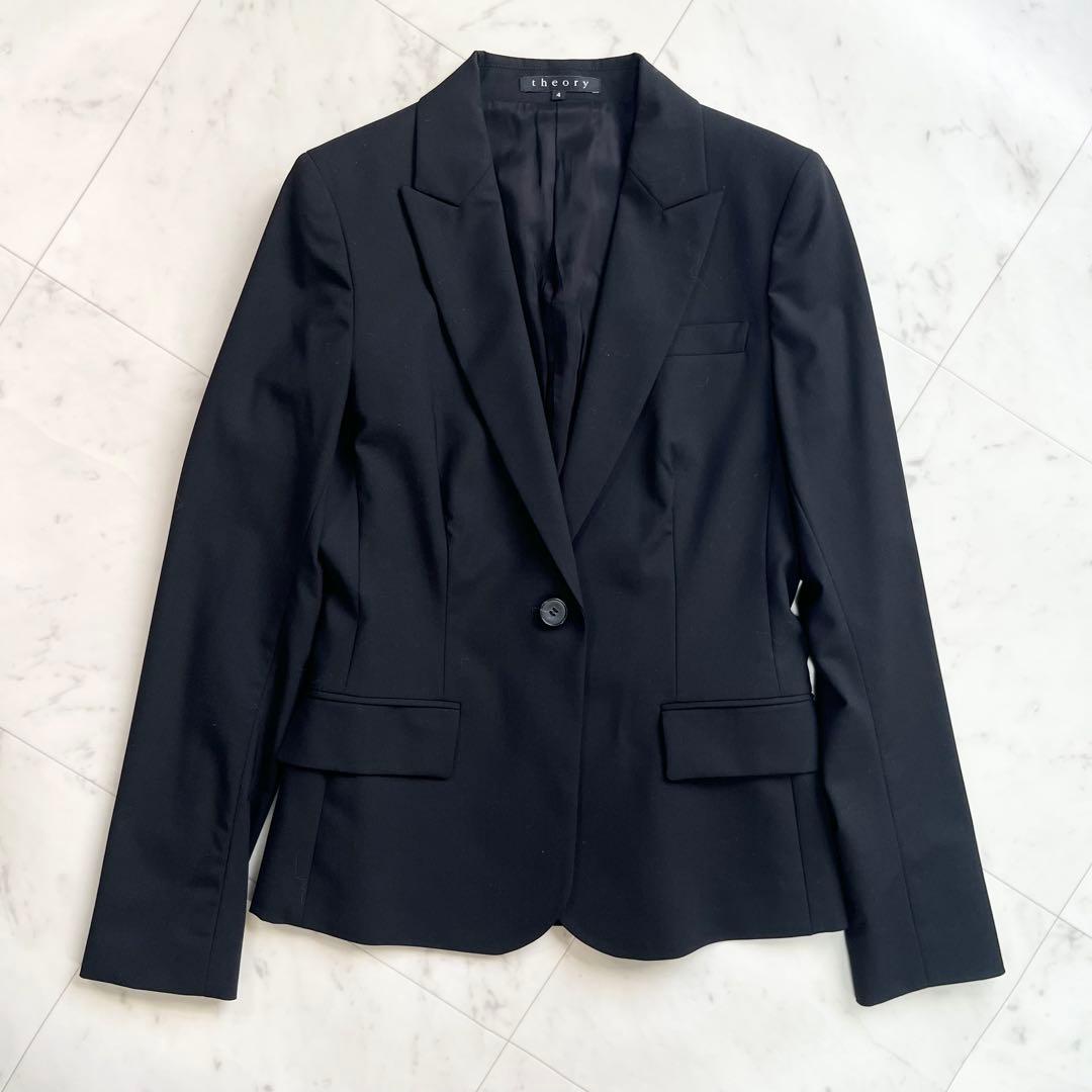 Theory セオリー スーツ セットアップ 上下 ブラック フォーマル 40