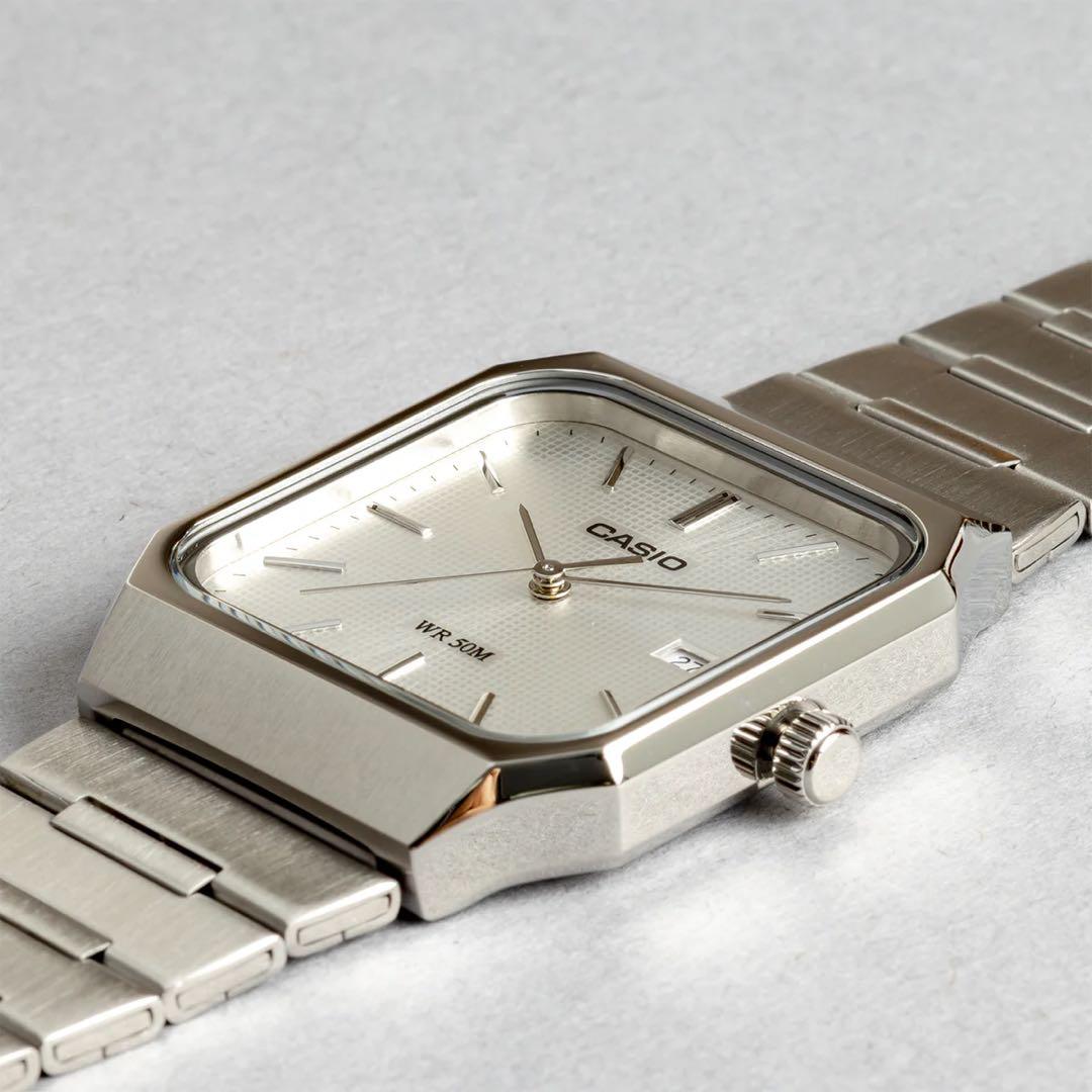 【新品・未使用】 CASIO MTP-B185D-7A シルバー 海外モデル