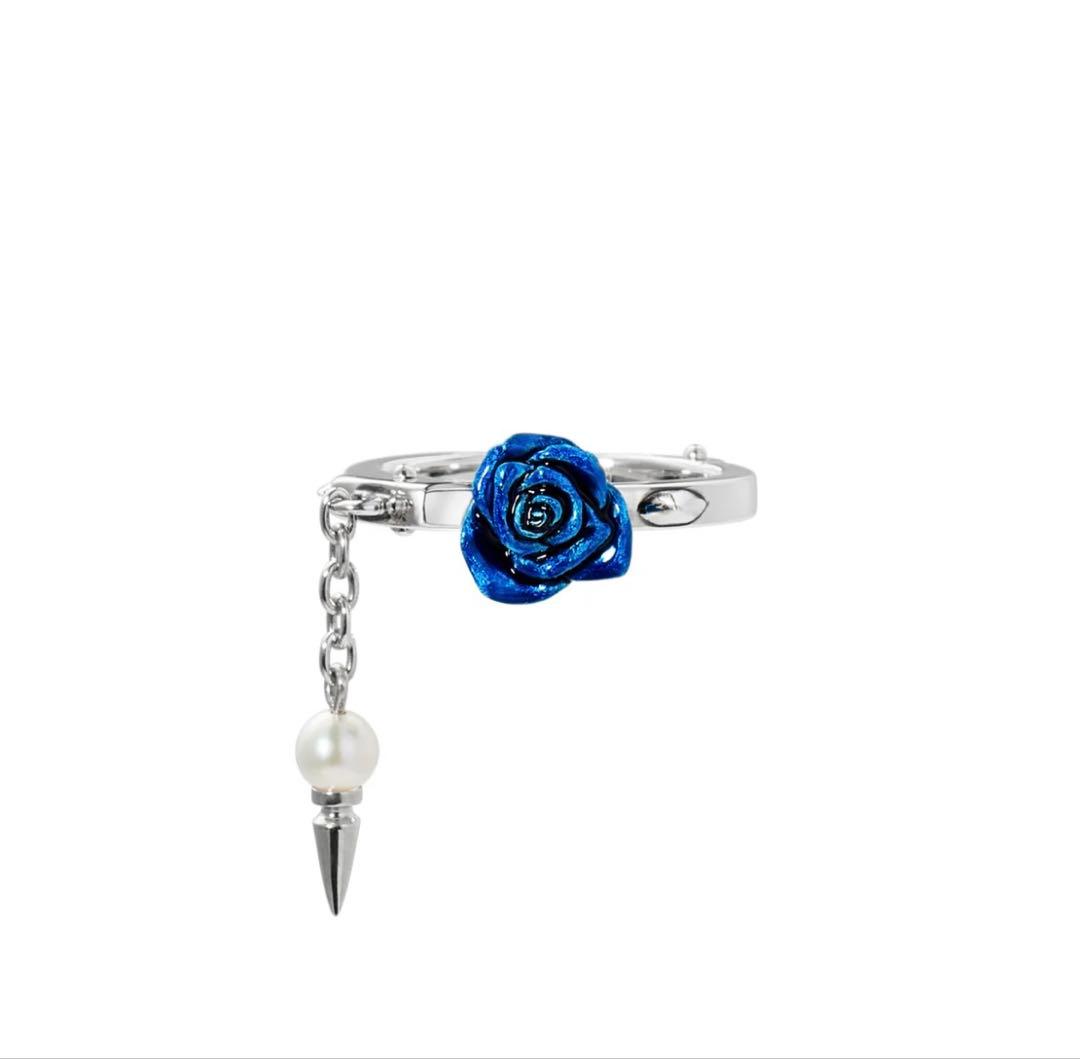 ジャスティンデイビス EVE OF DESTINY リング ブルー ローズ 薔薇